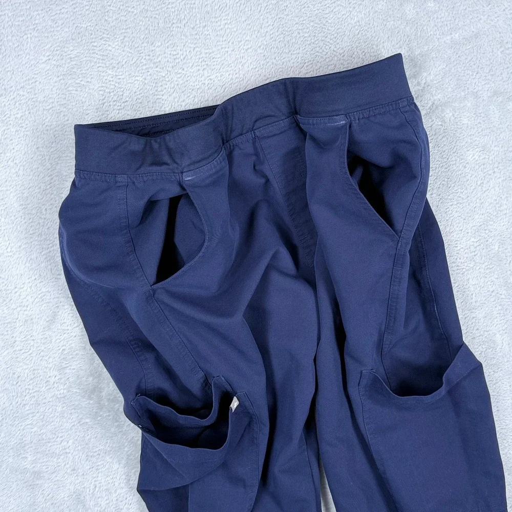 Figs Axim Cargo Scrub Pants Mens Medium Navy Blue Drawstring Technical T2001